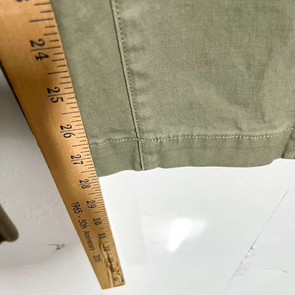 Duluth Trading Womens Green Chino Pants Size 12 / 29 Straight Leg Stretch - Picture 5 of 7
